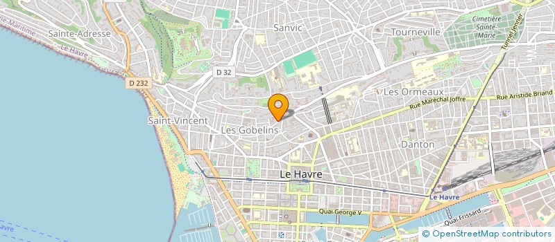 localisation de l'entreprise L' ANCRE OCEANE  LE HAVRE