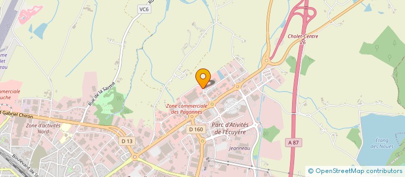 localisation de l'entreprise L AND J à CHOLET
