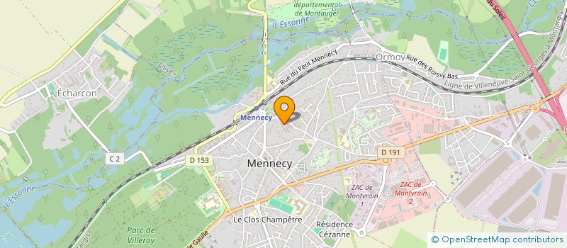localisation de l'entreprise L'ANDALINE à MENNECY