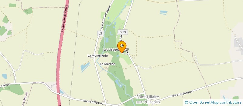 localisation de l'entreprise L'ANDRIAGUE à SAINT-HILAIRE-SUR-PUISEAUX