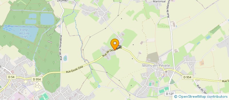 localisation de l'entreprise L'ANE DU DOMAINE DES PRES  MONS-EN-PEVELE