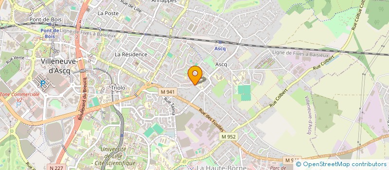 localisation de l'entreprise L'ANE QUI BUTINE  VILLENEUVE-D'ASCQ