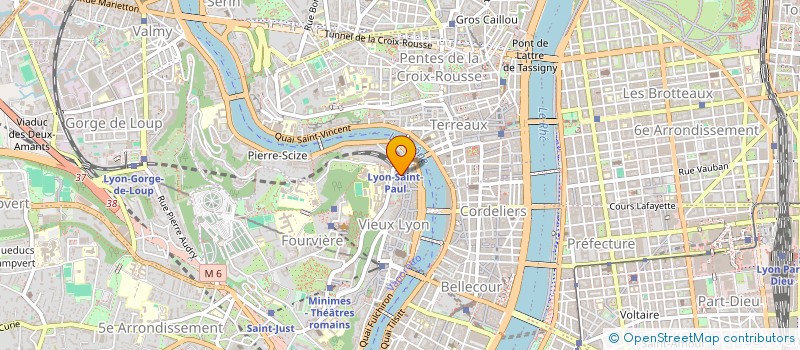 localisation de l'entreprise L'ANE ROUGE à LYON