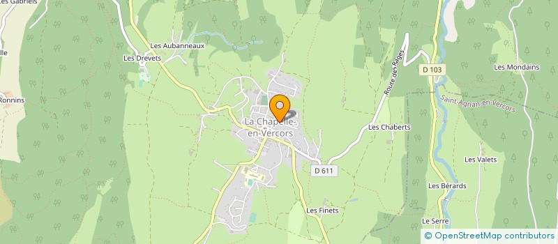 localisation de l'entreprise L'ANE VOYAGEUR 2.0 à LA CHAPELLE-EN-VERCORS