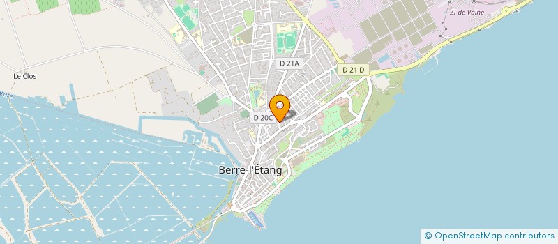 localisation de l'entreprise L'ANGE 20 à BERRE-L'ETANG