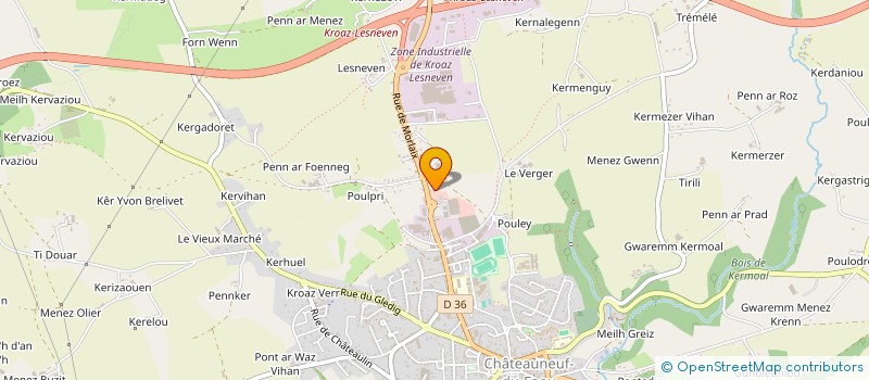 localisation de l'entreprise L'ANGE à CHATEAUNEUF-DU-FAOU