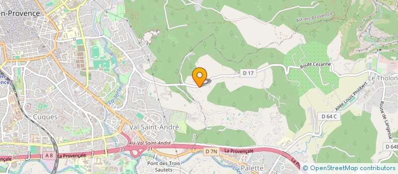 localisation de l'entreprise L'ANGE B.  LE THOLONET