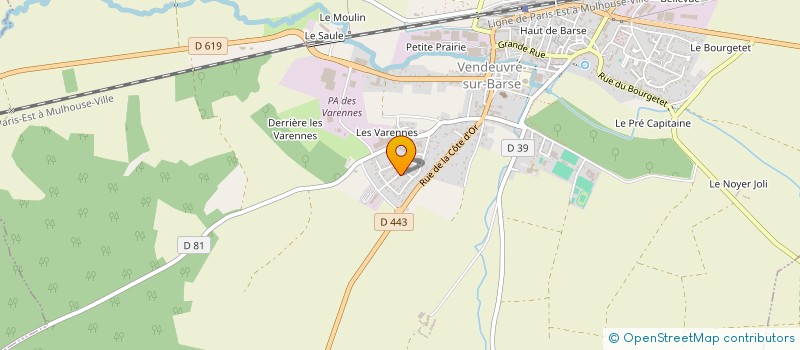 localisation de l'entreprise L'ANGE BENJAMIN  VENDEUVRE-SUR-BARSE