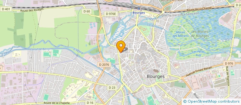 localisation de l'entreprise L'ANGE BLEU à BOURGES
