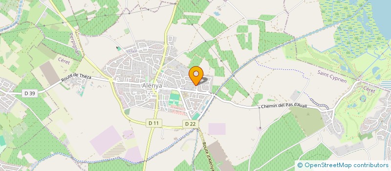 localisation de l'entreprise L'ANGE BLEU  ELNE