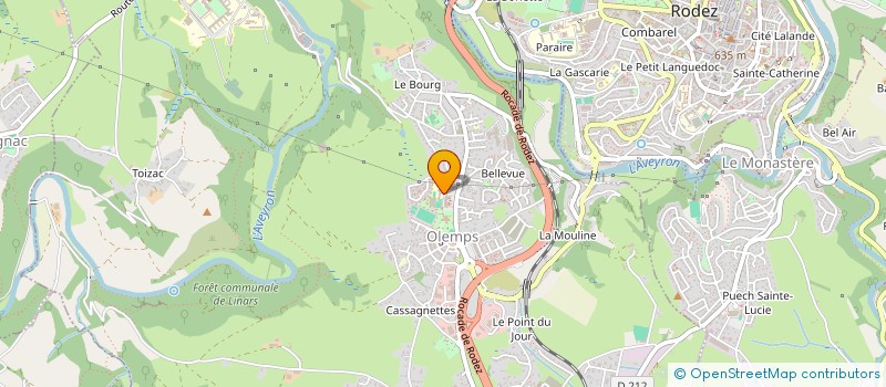 localisation de l'entreprise L ANGE BLEU  OLEMPS