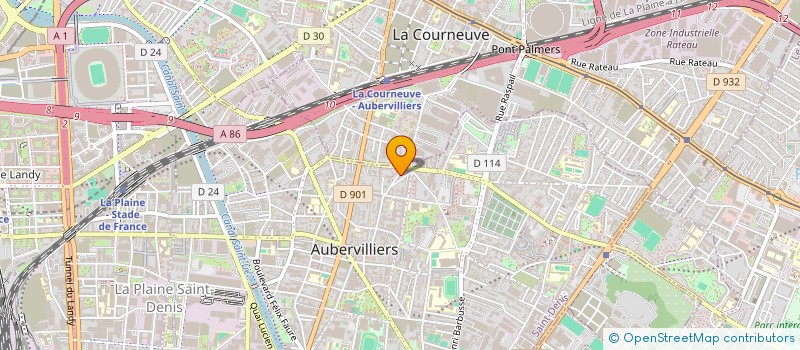 localisation de l'entreprise L'ANGE DE LA NUIT à AUBERVILLIERS