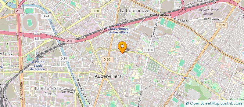 localisation de l'entreprise L'ANGE DE LA NUIT à AUBERVILLIERS