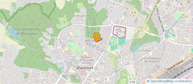 localisation de l'entreprise L'ANGE DE MER  ELANCOURT