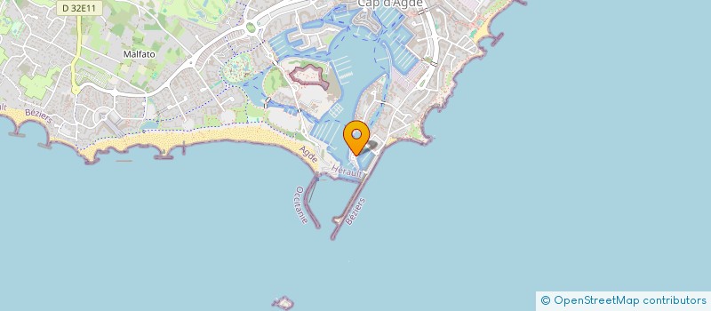 localisation de l'entreprise L'ANGE DES MERS  AGDE