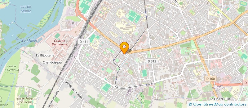 localisation de l'entreprise L'ANGE VIN à ANGERS