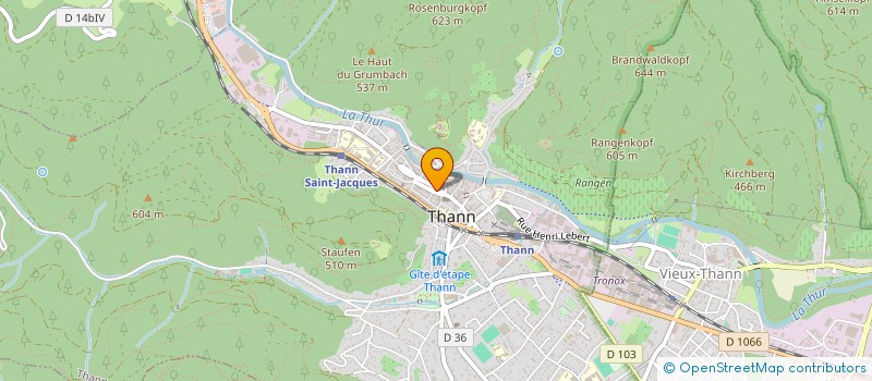 localisation de l'entreprise L'ANGELIQUE  THANN