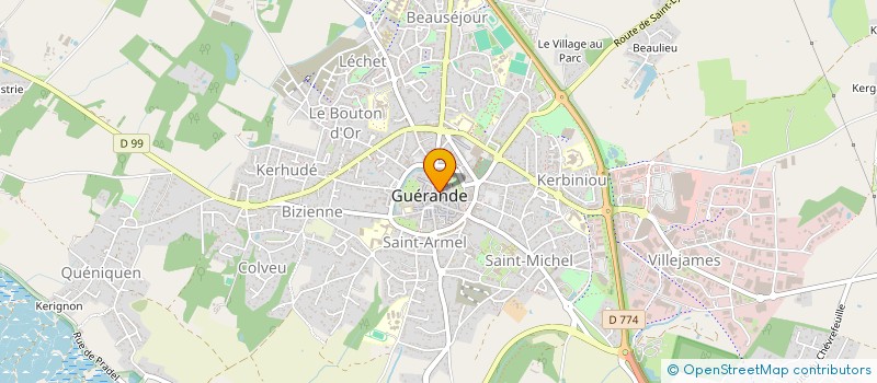 localisation de l'entreprise L'ANGELUCE  GUERANDE