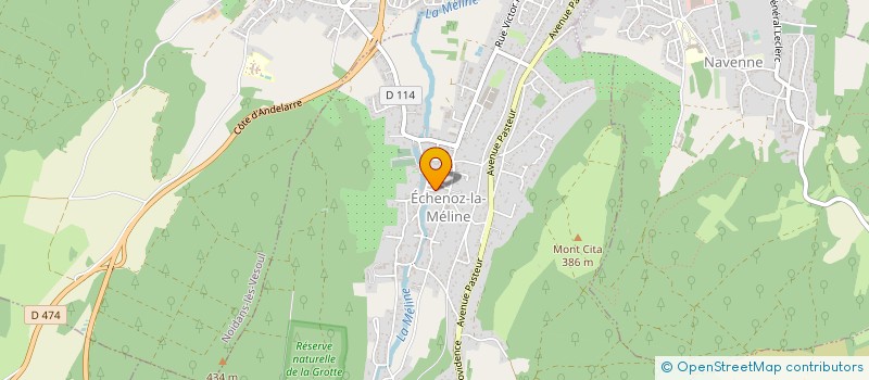 localisation de l'entreprise L'ANGELUS à ECHENOZ-LA-MELINE