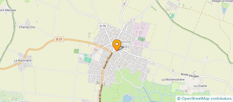 localisation de l'entreprise L'ANGELUS  LONGEVILLE-SUR-MER