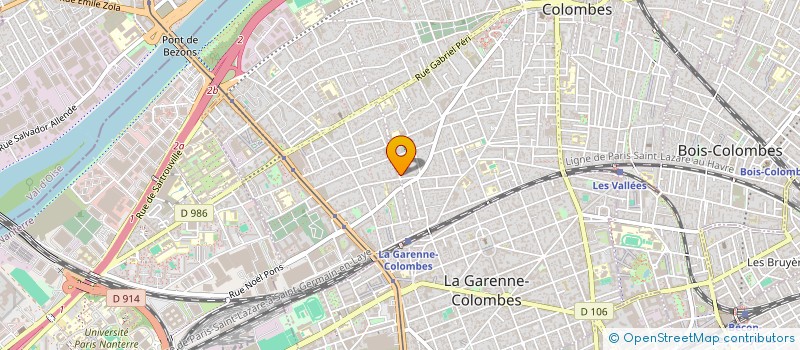 localisation de l'entreprise L'ANGELUS SARL  COLOMBES