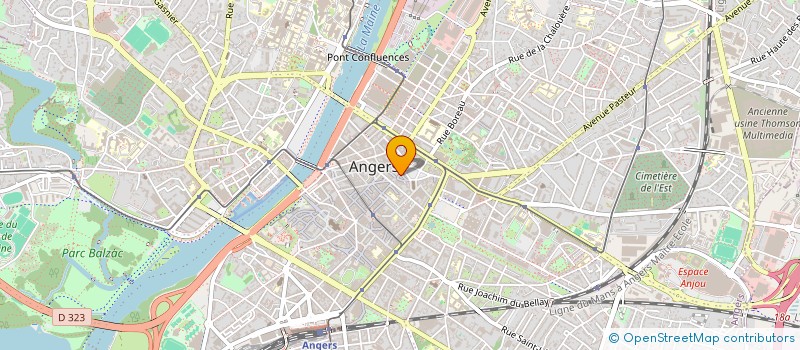 localisation de l'entreprise L'ANGEVIGNE à ANGERS