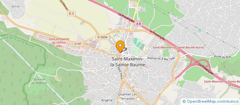 localisation de l'entreprise L'ANGEVINE  SAINT-MAXIMIN-LA-SAINTE-BAUME