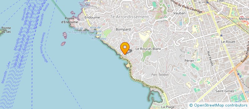 localisation de l'entreprise L'ANGEVINIERE à MARSEILLE 7