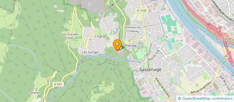 localisation de l'entreprise L'ANGLE DE GAIA  SASSENAGE