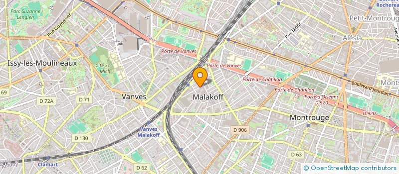 localisation de l'entreprise L'ANGLE DROIT à MALAKOFF
