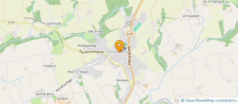 localisation de l'entreprise L'ANGLE GOURMAND  PLONEVEZ-PORZAY