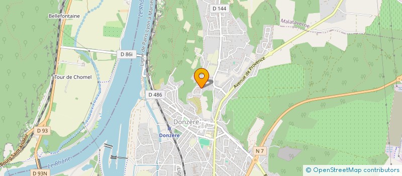 localisation de l'entreprise L'ANGUILLE DONZEROISE  DONZERE