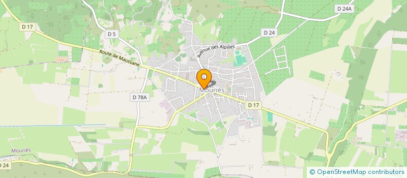 localisation de l'entreprise L'ANIMALERIE DES ALPILLES  MOURIES