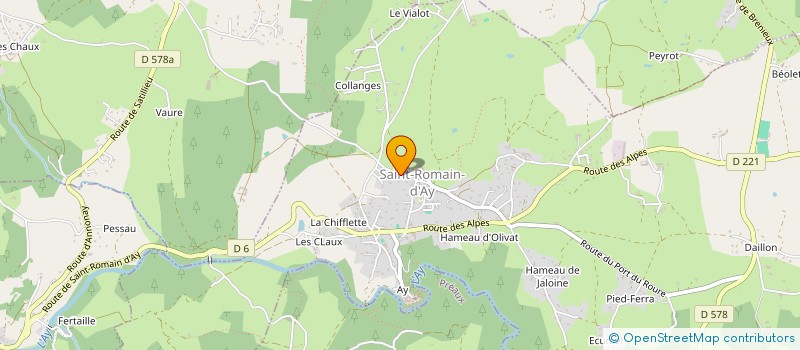 localisation de l'entreprise L'ANIMATION QUI ROULE  SAINT-ROMAIN-D'AY