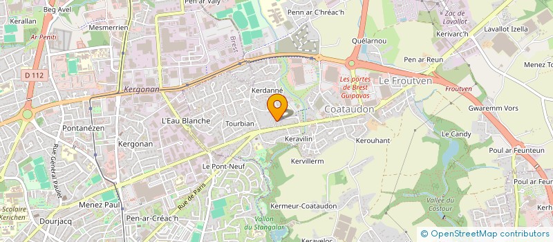 localisation de l'entreprise L'ANITIOPIE  GUIPAVAS