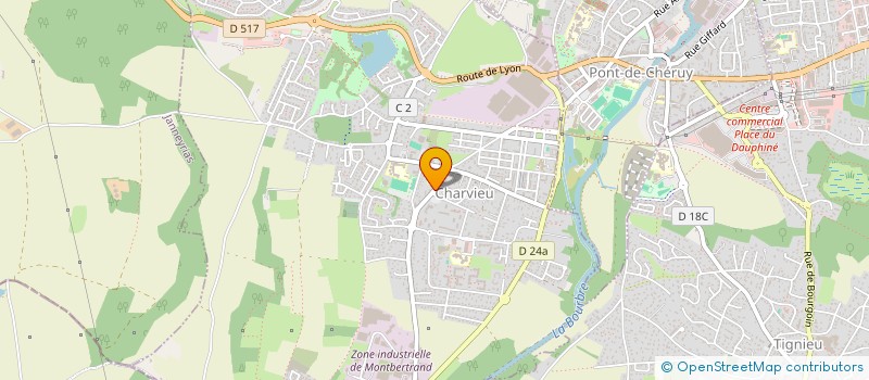 localisation de l'entreprise L'ANJE  CHARVIEU-CHAVAGNEUX