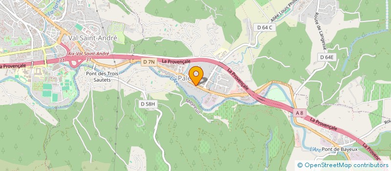 localisation de l'entreprise L'ANN'AIX  LE THOLONET