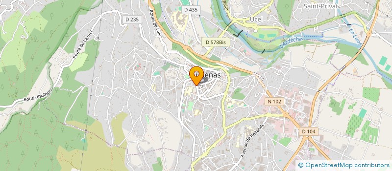 localisation de l'entreprise L'ANNEAU D'AURE à AUBENAS