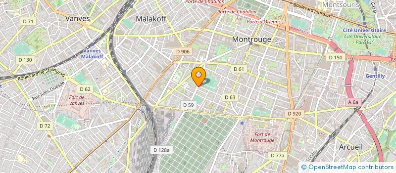 localisation de l'entreprise L'ANNEXE INTER ACTIVE  MONTROUGE