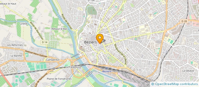 localisation de l'entreprise L'ANNONCIER LEGAL  BEZIERS