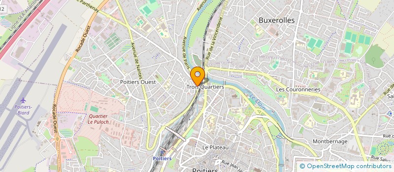 localisation de l'entreprise L'ANON DORE  POITIERS