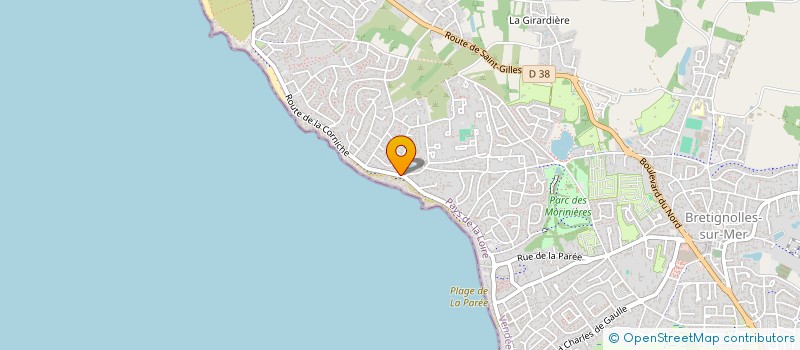 localisation de l'entreprise L'ANSE à BRETIGNOLLES-SUR-MER