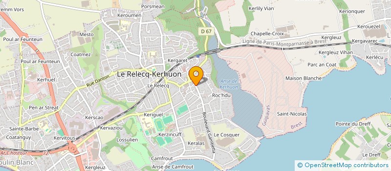 localisation de l'entreprise L'ANSE DE KERHOR  LE RELECQ-KERHUON