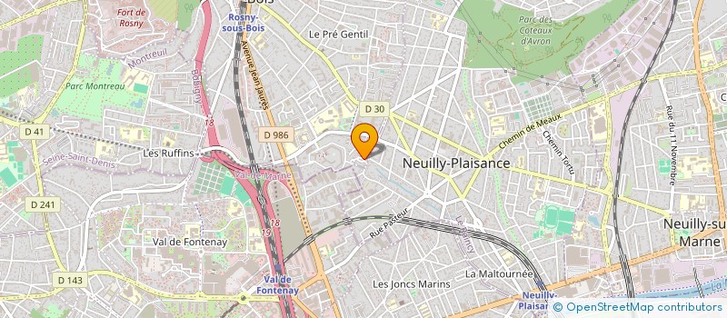 localisation de l'entreprise L' ANTENNE DU SQUARE à ROSNY-SOUS-BOIS