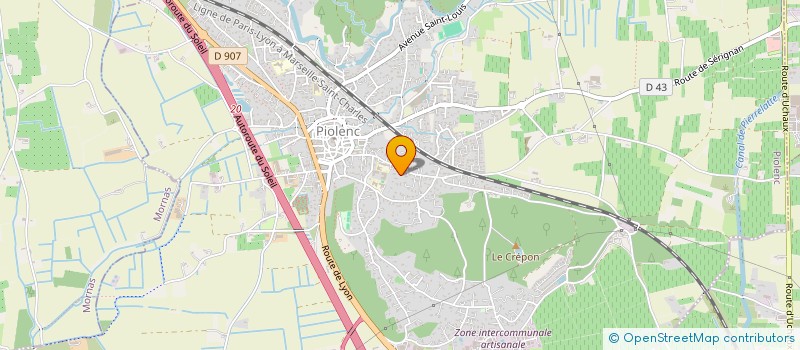 localisation de l'entreprise L'ANTH' RAID à PIOLENC