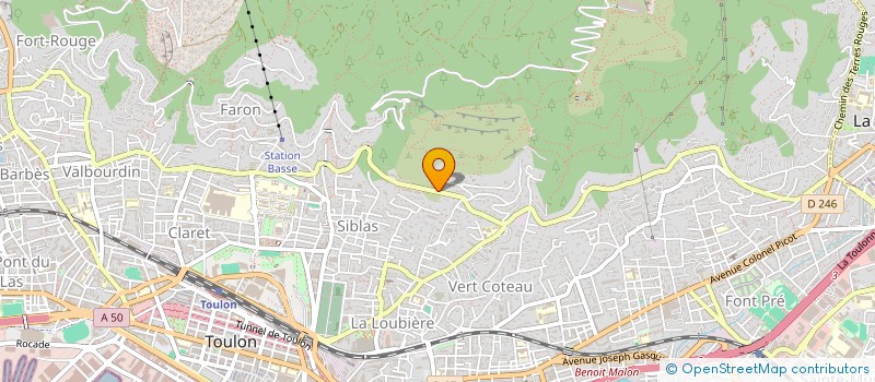 localisation de l'entreprise L'ANTHEA  TOULON