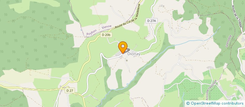 localisation de l'entreprise L'ANTHONINE  SAINT ANTOINE L'ABBAYE