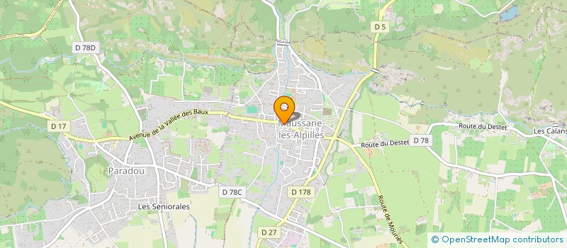 localisation de l'entreprise L'ANTIDOTE  MAUSSANE-LES-ALPILLES