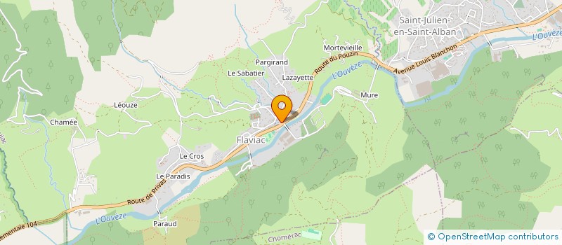 localisation de l'entreprise L'ANTIDOTE  FLAVIAC