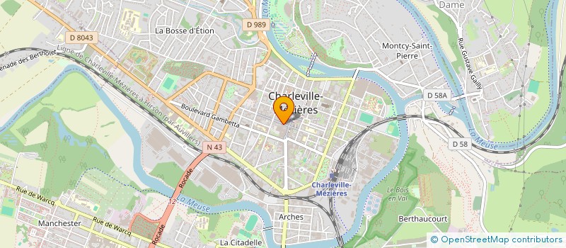 localisation de l'entreprise L'ANTILOPE à CHARLEVILLE-MEZIERES